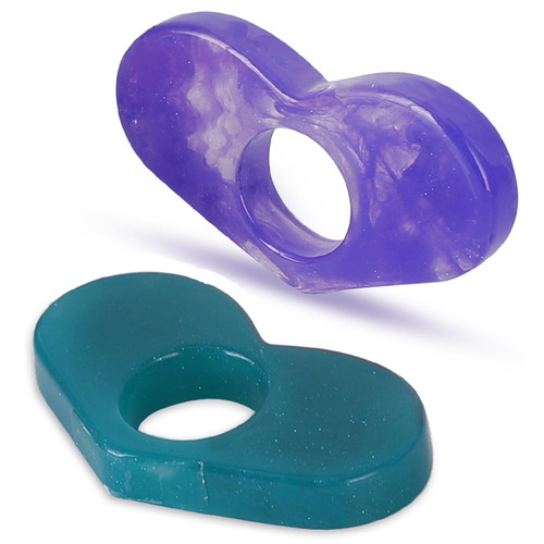 Thumb Page Holder for Reading 2Pack, Starry Sky Thumb Bookmark, Heart-Shaped Book Opener Holder, Book Finger Page Holder, Book Accessories for Reading Lovers(Blue, Purple