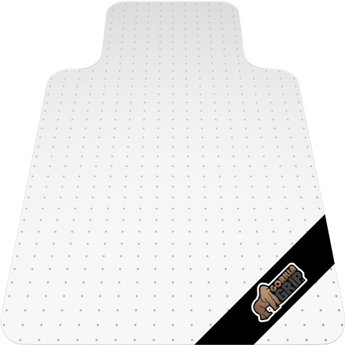GORILLA GRIP Office Chair Mat for Carpet Floors, Smooth Glide Slip Resistant Under Desk Carpeted Floor Protector, Heavy Duty Plastic Computer Mats, Rolling Work and Gaming Chairs, 32.5x48, Clear Lip