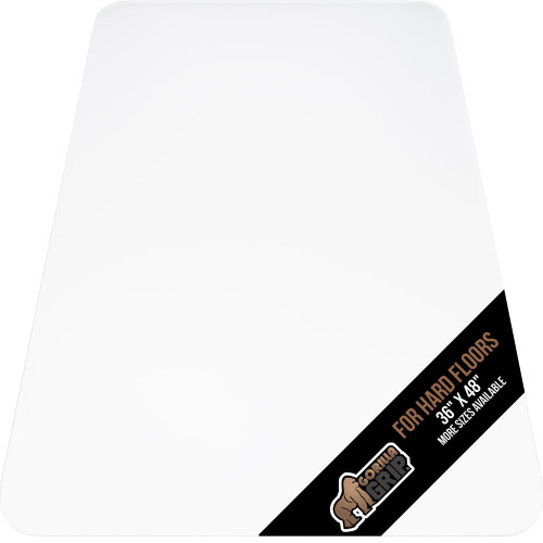 GORILLA GRIP Office Chair Mat for Hardwood Floors, 36x48 Smooth Glide Slip Resistant Under Desk Hard Wood Floor Protector, Stay in Place Plastic Computer Mats for Rolling Office Chairs, Clear