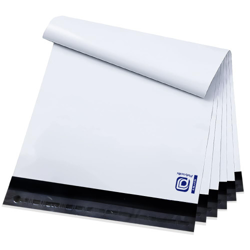 POLYSELLS Poly Mailers Shipping Envelopes, Strong Adhesive Sealing, Waterproof, and Tear-resistant Postal Mailing Bags for Clothing, Books, and Accessories (White, 100, 6" X 9")