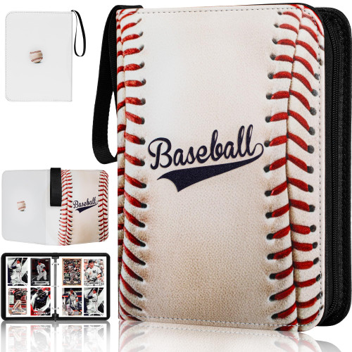 RONMONG Baseball Card Binder,2024-2025 Sports Trading Card with Sleeves Holder Album,440 Pockets Baseball Card Holder Sheets Display Storage Protectors for Collectors Boys and Girls Gift