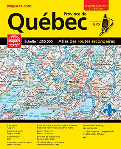 Quebec Road Atlas (Mapart's Provincial Atlas) (English & French Edition) (English and French Edition)
