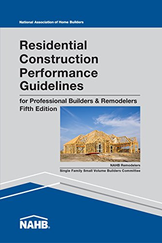 Residential Construction Performance Guidelines, 5th edition, Contractor Reference