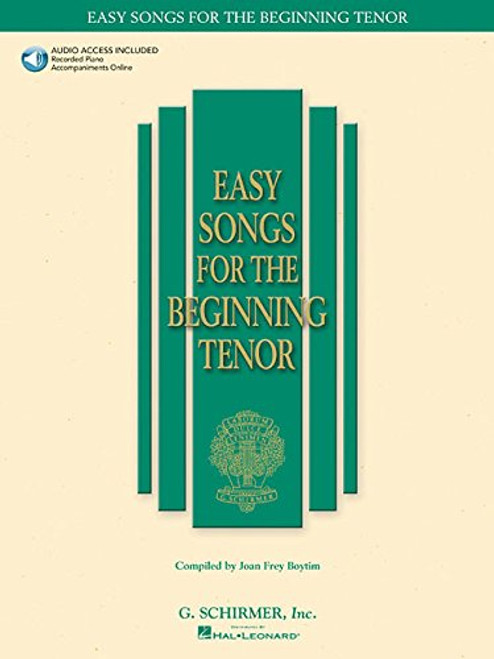Easy Songs for the Beginning Tenor with online audio