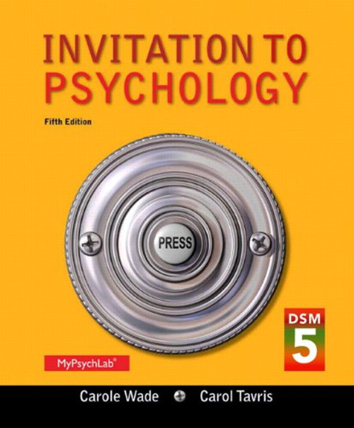 Invitation to Psychology with DSM-5 Update (5th Edition)