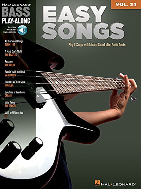 Easy Songs: Bass Play-Along Volume 34
