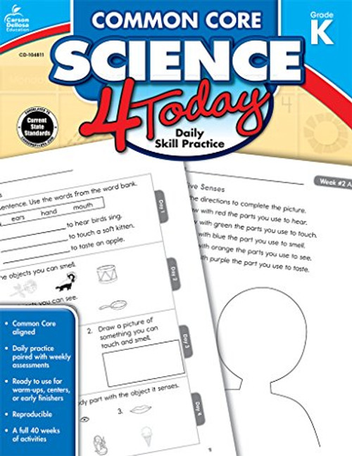 Common Core Science 4 Today, Grade K: Daily Skill Practice (Common Core 4 Today)