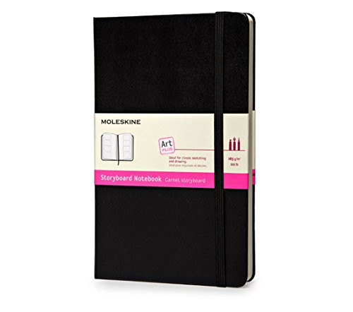 Moleskine Art Plus Storyboard Notebook, Large, Black, Hard Cover (5 x 8.25) (Classic Notebooks)