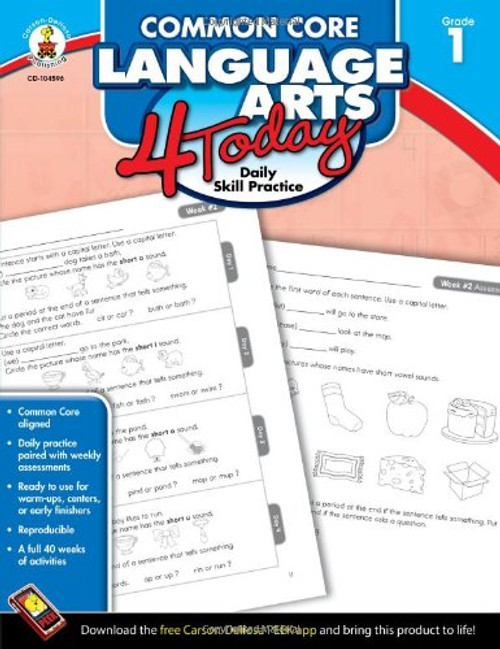 Common Core Language Arts 4 Today, Grade 1: Daily Skill Practice (Common Core 4 Today)
