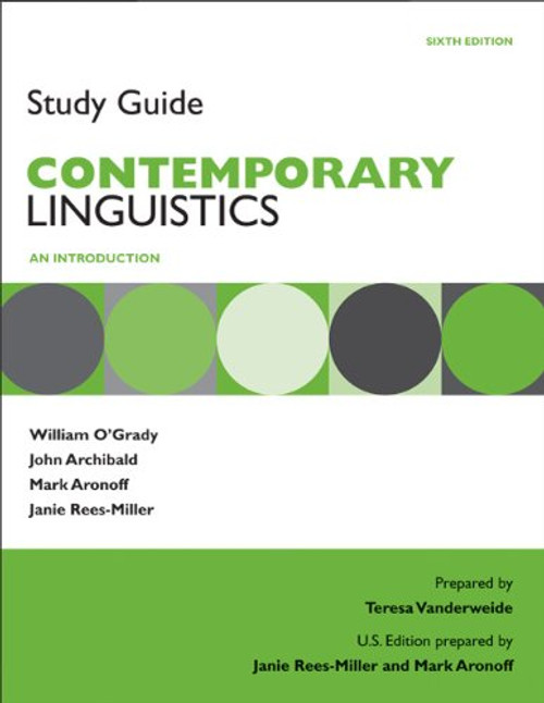 Study Guide for Contemporary Linguistics