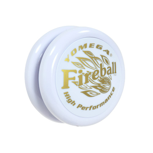 Yomega Fireball YoYo -HIGH Performance Responsive Transaxle Yoyo, Great for String Tricks for Advance Players to Perform Like Pros + Extra 2 yo yo Strings & 3 Month Warranty (White and Gold)