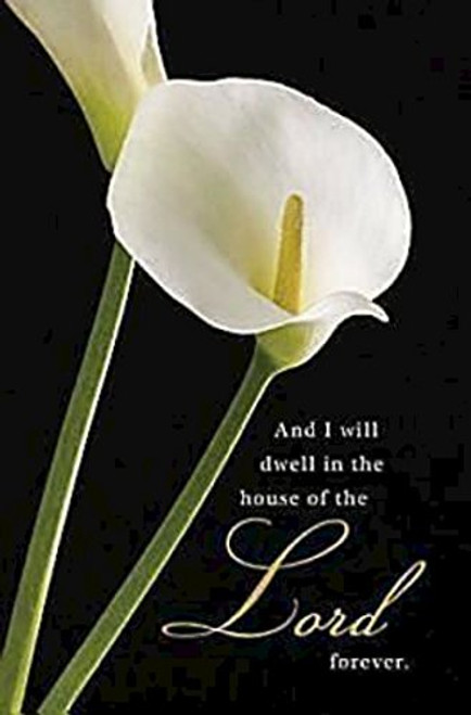 Calla Lilies Funeral Bulletin (Pkg of 50)