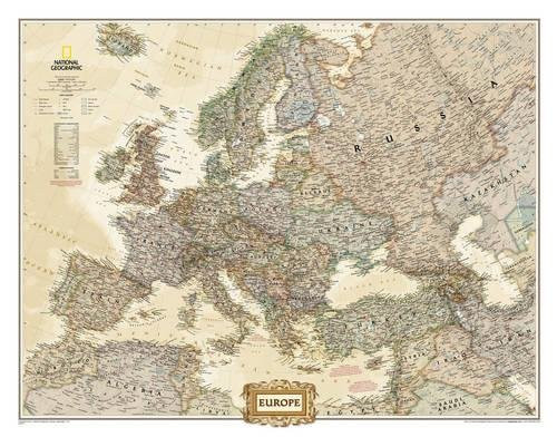 Europe Executive [Tubed] (National Geographic Reference Map)