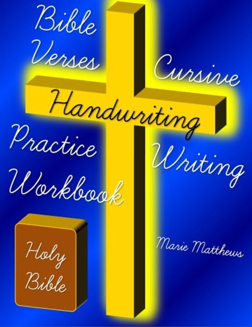 Bible Verses Cursive Handwriting Practice Writing Workbook