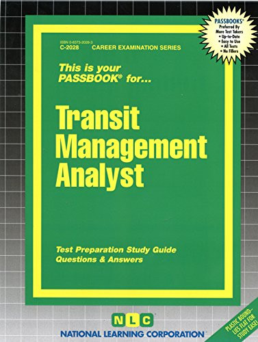 Transit Management Analyst(Passbooks)