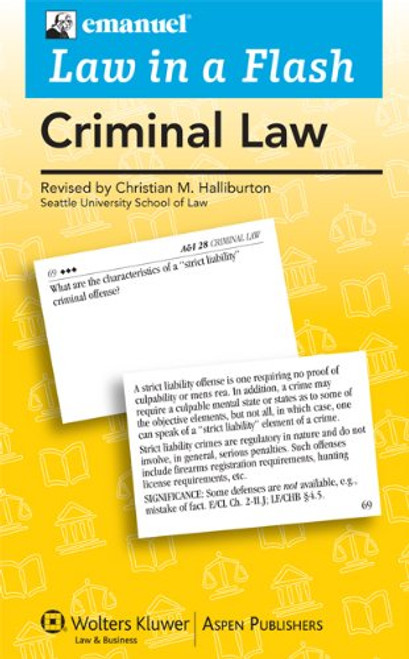 Law in a Flash Criminal Law