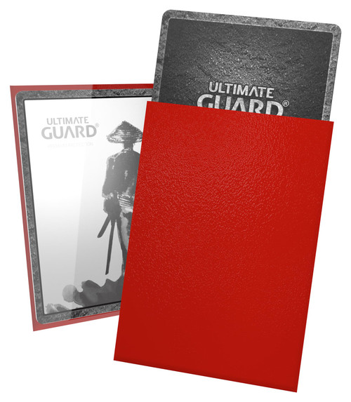Ultimate Guard Katana Card Sleeves, 60 Japanese Size TCG Sleeves, 62 x 89mm, Red Back, Tournament Sleeves, No PVC & Acid-Free, High Clarity