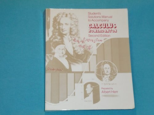 Calculus: Solutions Manual to 2r.e