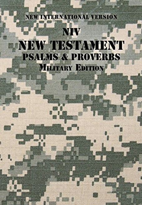 NIV, New Testament with Psalms and   Proverbs, Military Edition, Paperback, Digi Camo