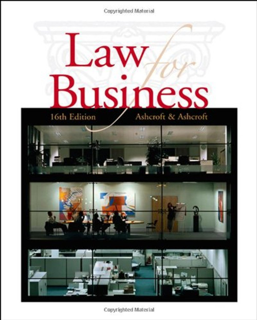 Cengage Advantage Books: Law for Business (Thomson Advantage Books)