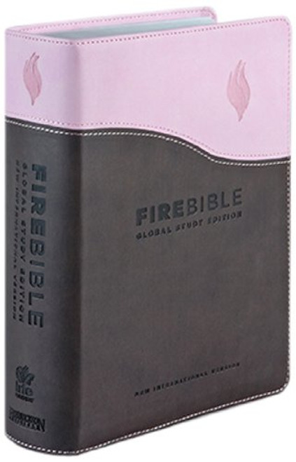 New International Version Fire Bible Chocolate/Pink Flexisoft Leather (Hendrickson Bibles)