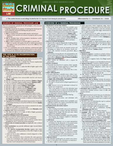 Criminal Procedure (Quick Study Law)