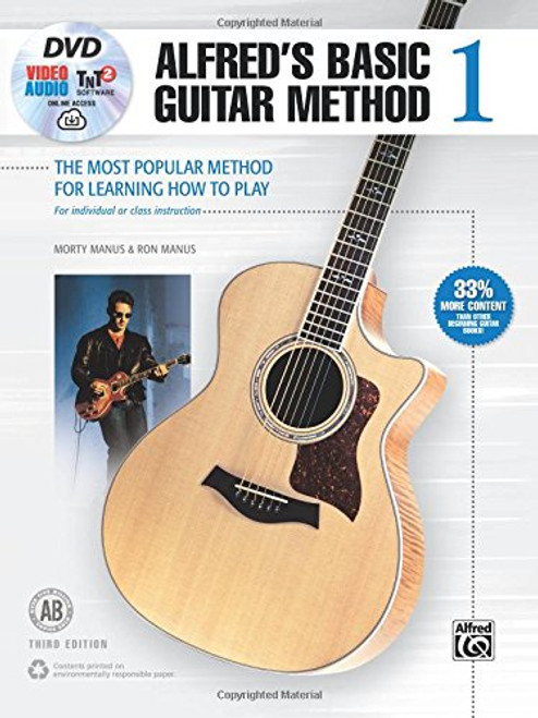 Alfred's Basic Guitar Method, Bk 1: The Most Popular Method for Learning How to Play, Book, DVD & Online Audio, Video & Software (Alfred's Basic Guitar Library)