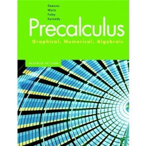 Precalculus: Graphical, Numerical, Algebraic, Media Update