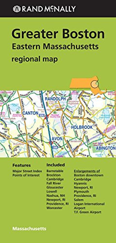 Rand McNally Greater Boston Eastern Massachusetts Regional Map