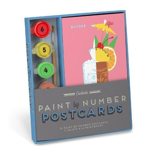 Robert Mahar for Knock Knock: Cocktails Paint-by-Number Postcards Kit