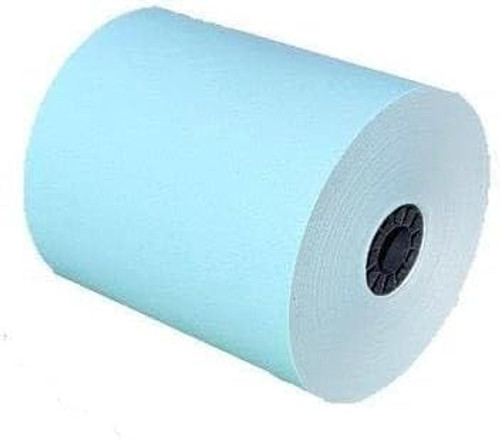 (10 Rolls) 3 1/8 x 180 Blue Thermal Paper Receipt Rolls (55 GSM Paper Thickness) fits all Clover POS Cash Register Printers, Blue Thermal Paper from BuyRegisterRolls
