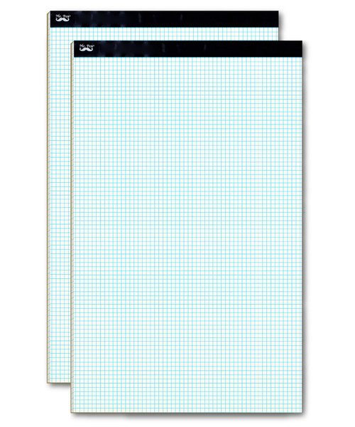 Mr. Pen- Graph Paper, 2 Pack of 22 Sheets, 17"x11", 5x5 (5 Squares per inch), Graphing Paper, Grid Paper Pad, Math Graph Paper Pad, Drafting Paper, Computation Pads, Large Graph Paper
