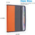 Sooez Accordion File Organizer with Safe Zipper, 12 Pocket Expanding File Folder with Front Pencil Pouch, Portable Monthly Paper Bill Tax Receipt Organizer, School Office Supplies, Letter Size, Orange