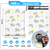 Jowlroel Poly Mailer 10x13 Inch 100 Pcs, Waterproof and Tear-Resistant Shipping Bags for Clothing, Strong Mailing Bags with Self-Seal, Cute Packaging Bags for Small Business - Rainbow Printed