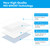 HAMIGAR Whiteboard Sticker for Wall 18" x 197" Dry Erase Board Wallpaper Peel and Stick, White Board Stick on Wall, Contact Paper Adhesive Poster Board Whiteboard with 1 Marker