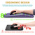 Hokafenle Ergonomic Mouse Pad Wrist Support with Massage Design, Wrist Rest Pain Relief Mousepad with Memory Foam&Non-Slip PU Base, Mouse Pads for Wireless Mouse & Desk (12x8 inch,Lavender)