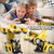Britik Transform Remote Control Car - Rc Cars, One-Button Transforming, 360 Rotation Drifting, 2.4ghz 1:18 Scale, Gift Kids Aged 4-6 Year Old Boys/Girls, Police Car Yellow