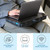 LAPGEAR Designer Lap Desk with Phone Holder and Device Ledge - Gray Argyle - Fits up to 15.6 inch Laptops - Style No. 45438