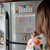 Magnetic Clear Acrylic Meal Planner for Fridge - 14.5"x11.5", Weekly Planner, Menu Board w/ 8 Markers, Large Weekly Calendar, Refrigerator Dry Erase Board for Grocery/Shopping/To do List/Chore Chart