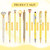 Janmini 9 Pcs Ballpoint Pens Set Metal Crystal Diamond Glitter Pens for Journaling Black Ink Pretty Cute Things Fancy Stationery Gifts for Women Girls Birthday Home Office Desk(Yellow)
