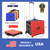 dbest products Quik Cart Collapsible Rolling Crate on Wheels for Teachers Tote Basket 80 lbs Capacity, Made from Heavy Duty Plastic and used as a Seat, Standard, Red