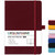Blank Journal/Notebook - Classic Notebook/Journal with Ribbon Divider, Hardcover with Thick Paper, 5.3'' x 8.26'', Banded + Pen Holder +Inner Pocket - Burgundy