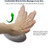 BRILA Ergonomic Memory Foam Mouse Wrist Rest Support Pad Cushion for Computer, Laptop, Office Work, PC Gaming - Massage Holes Design - Wrist Pain Relief (Grey Mouse Wrist Rest)