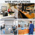 TICONN 11 x 8.5 Acrylic Sign Holder, L Shape Clear Stand for Displaying, Plastic Paper Holder for Office, Store, Restaurant (Horizontal 12 Pack)