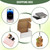 8"x6"x4" Shipping Boxes Set of 5, White Corrugated Cardboard Box Literature Mailer