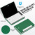 Padike Business Card Holder, Business Card Case Professional PU Leather & Stainless Steel Multi Card Case,Business Card Holder Wallet Credit Card ID Case/Holder for Men & Women. (U-Green)