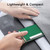 Padike Business Card Holder, Business Card Case Professional PU Leather & Stainless Steel Multi Card Case,Business Card Holder Wallet Credit Card ID Case/Holder for Men & Women. (U-Green)