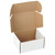 10 Pack 8"x6"x4" inch Small Shipping Boxes White Corrugated Cardboard Box for Small Business, Mailer, Shipping, and Packing