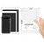 Graph Grid Paper Notebook/Journal - Classic Journal/Notebook with Ribbon Divider, Hardcover with Thick Paper, 5.3" x 8.26", Banded + Pen Holder +Inner Pocket - White