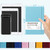 Blank Journal/Notebook - Classic Notebook/Journal with Ribbon Divider, Hardcover with Thick Paper, 5.3'' x 8.26'', Banded + Pen Holder +Inner Pocket - Light Blue